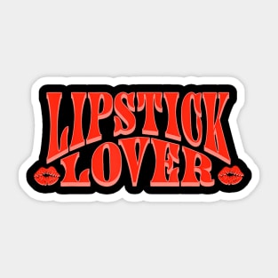 Lipstick  LGBT Pride Retro Sticker
